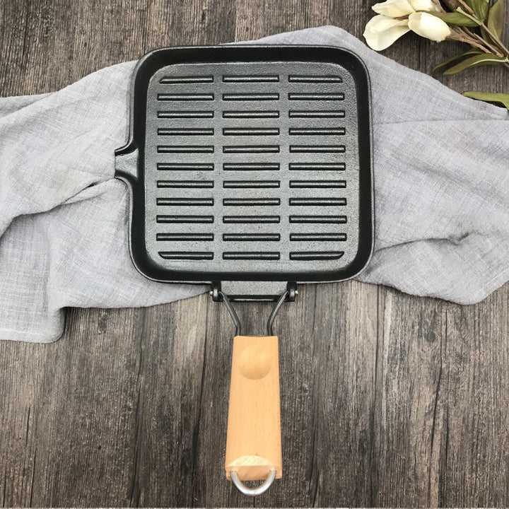 Cookware Cast Iron Steak Skillet Folding Pan