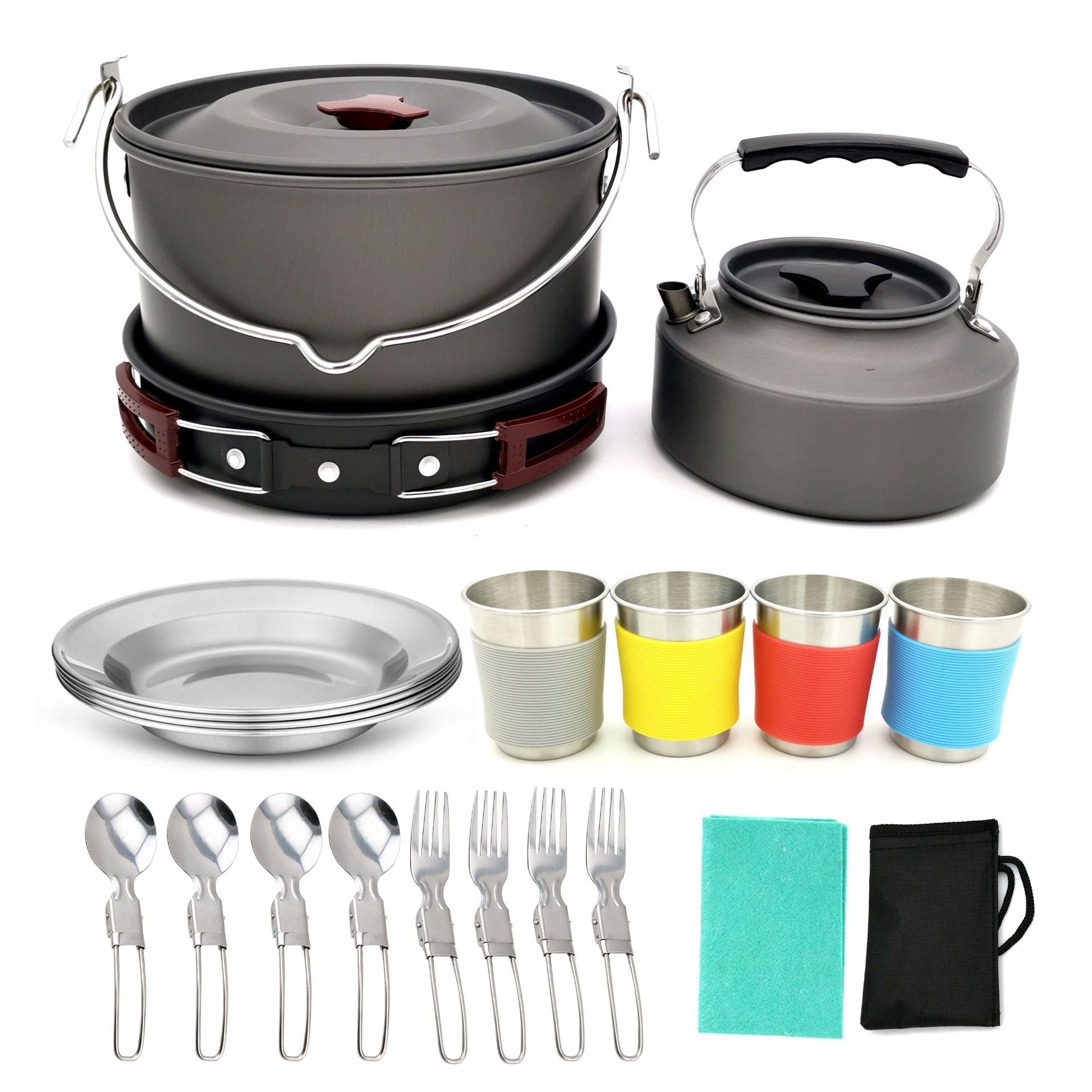 Camping Cookware Set Oven Aluminum Pot