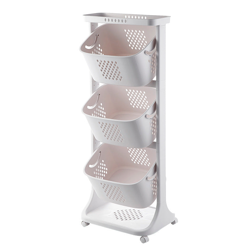 Kitchen Vegetable Storage Rack Plastic