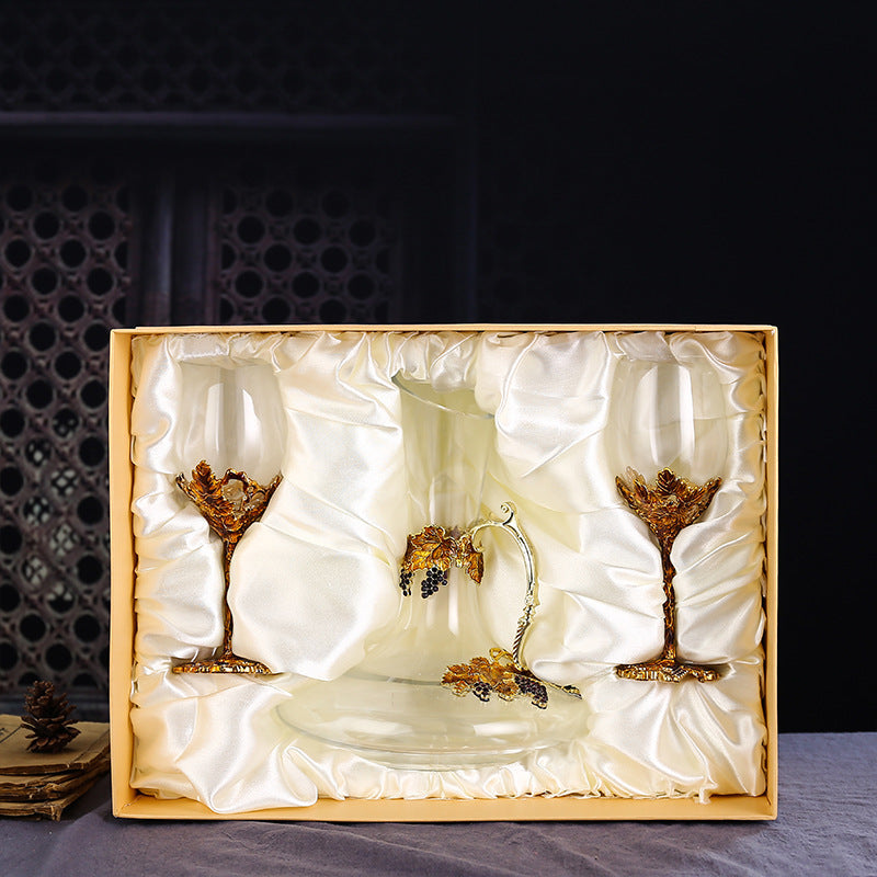 Enamel Red Wine Crystal Glass