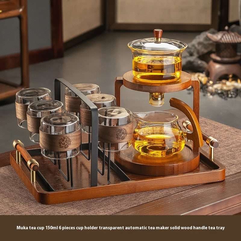 Glass Automatic Tea Set Household