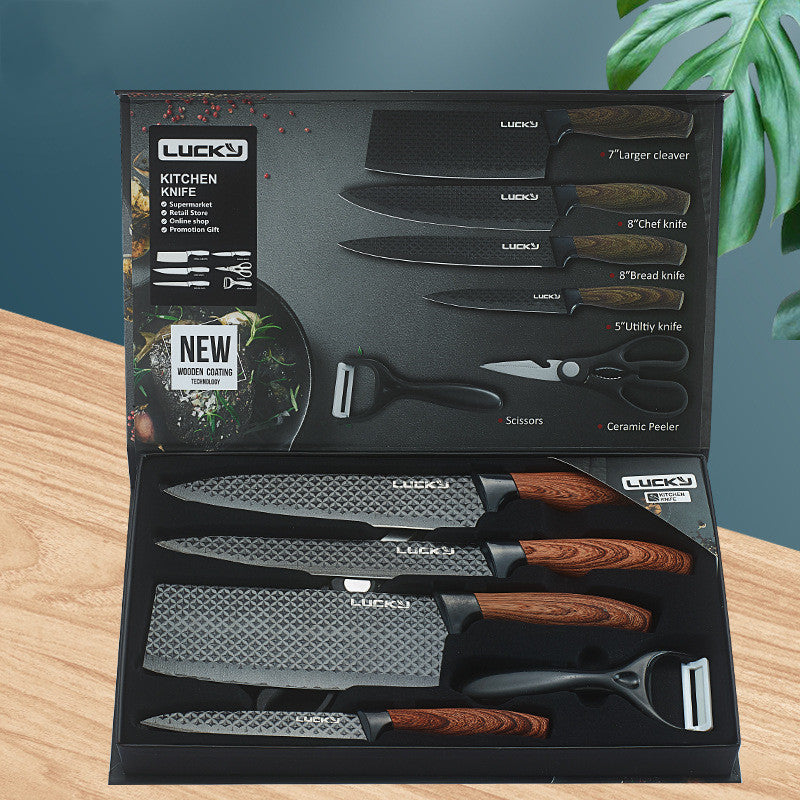 Six-Piece Set Of Stainless Steel Knives