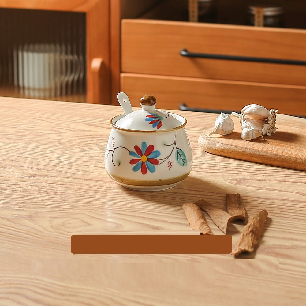 Household Salt Pot With Cover