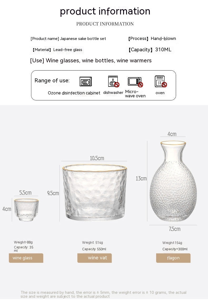 Japanese Glass Creative Liquor Ware Set