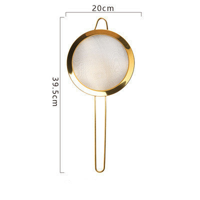 Creative Golden Flour Sieve Kitchen Gadget