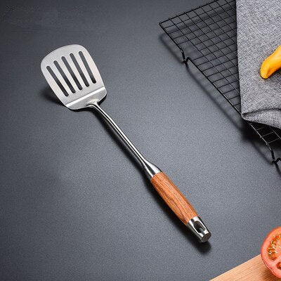 Stainless steel wooden spoon kitchen utensils