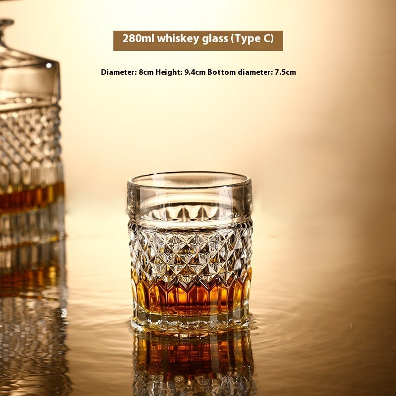 Bottle Wine Glass Whiskey Glass