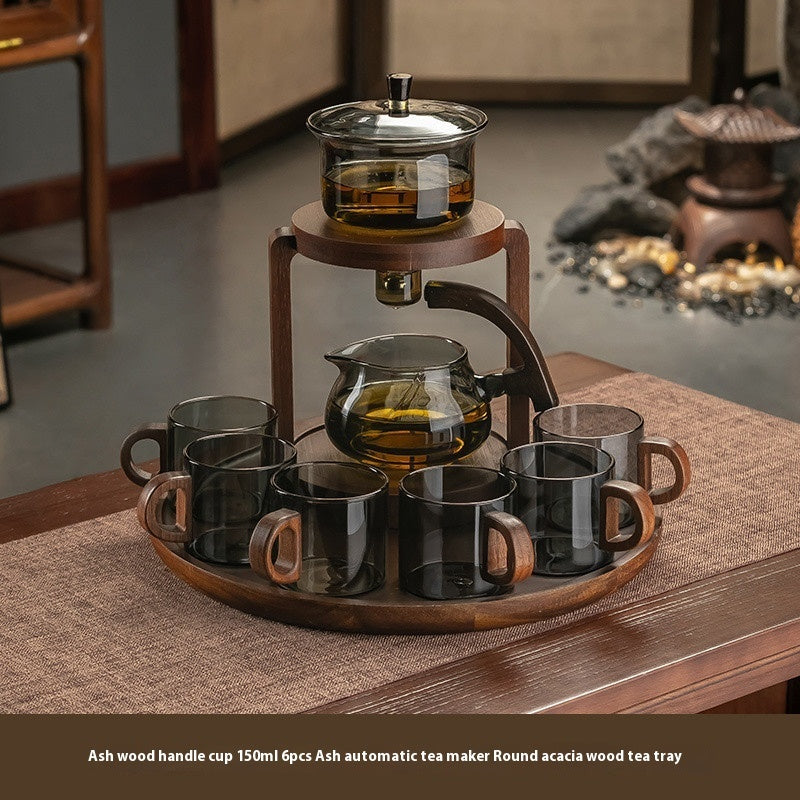 Glass Automatic Tea Set Household