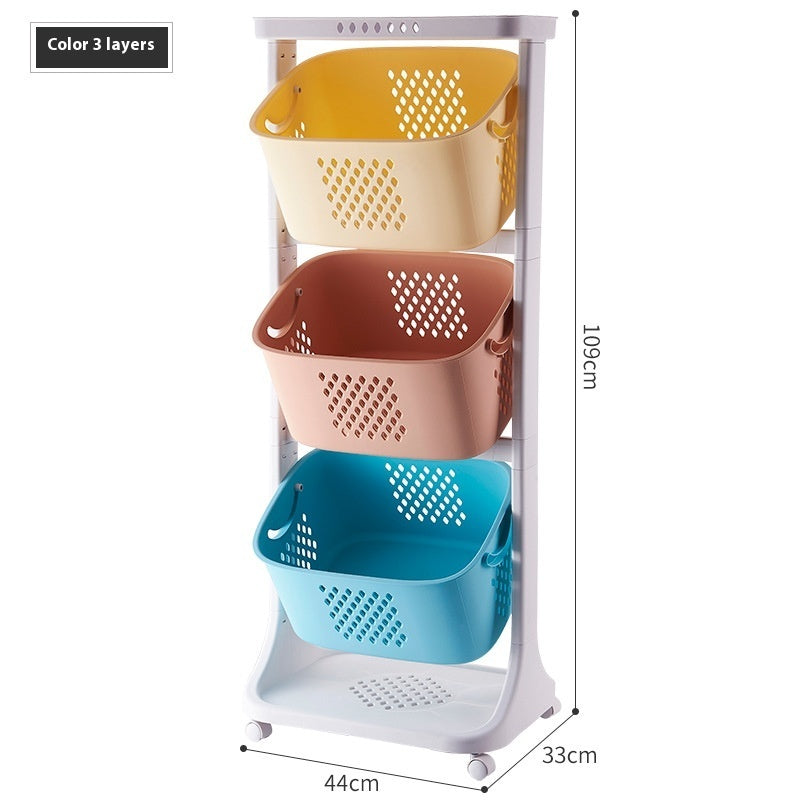 Kitchen Vegetable Storage Rack Plastic