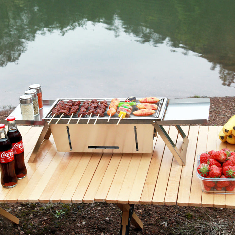 Outdoor Thickened Fold Barbecue Grill