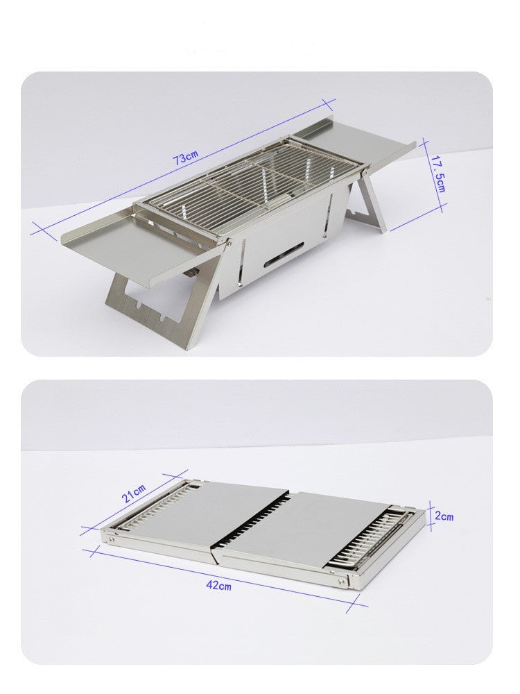 Outdoor Thickened Fold Barbecue Grill