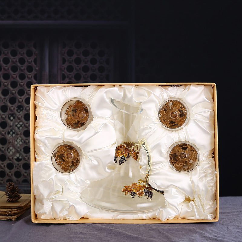 Enamel Red Wine Crystal Glass