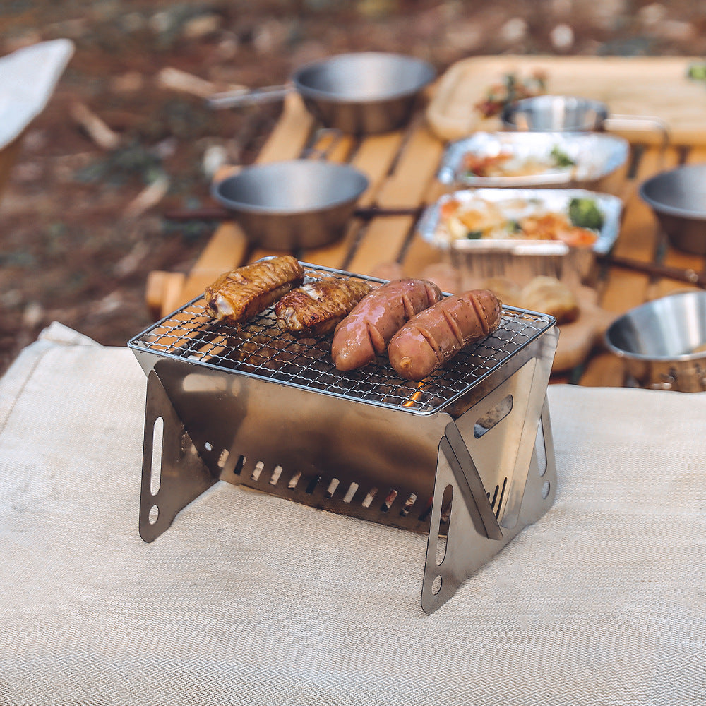 Outdoor Folding Card Stove Grill