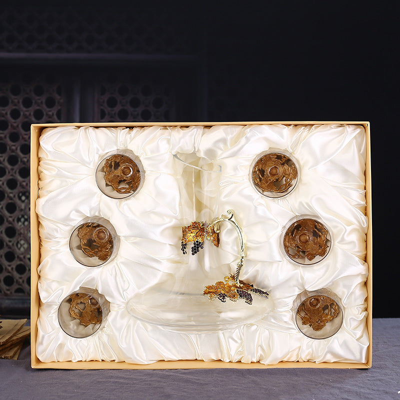 Enamel Red Wine Crystal Glass