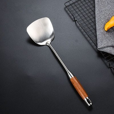 Stainless steel wooden spoon kitchen utensils