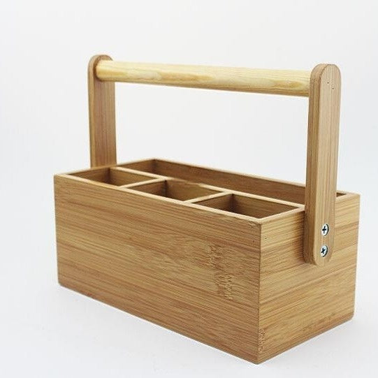 Bamboo Drawer Container Kitchen Utensils