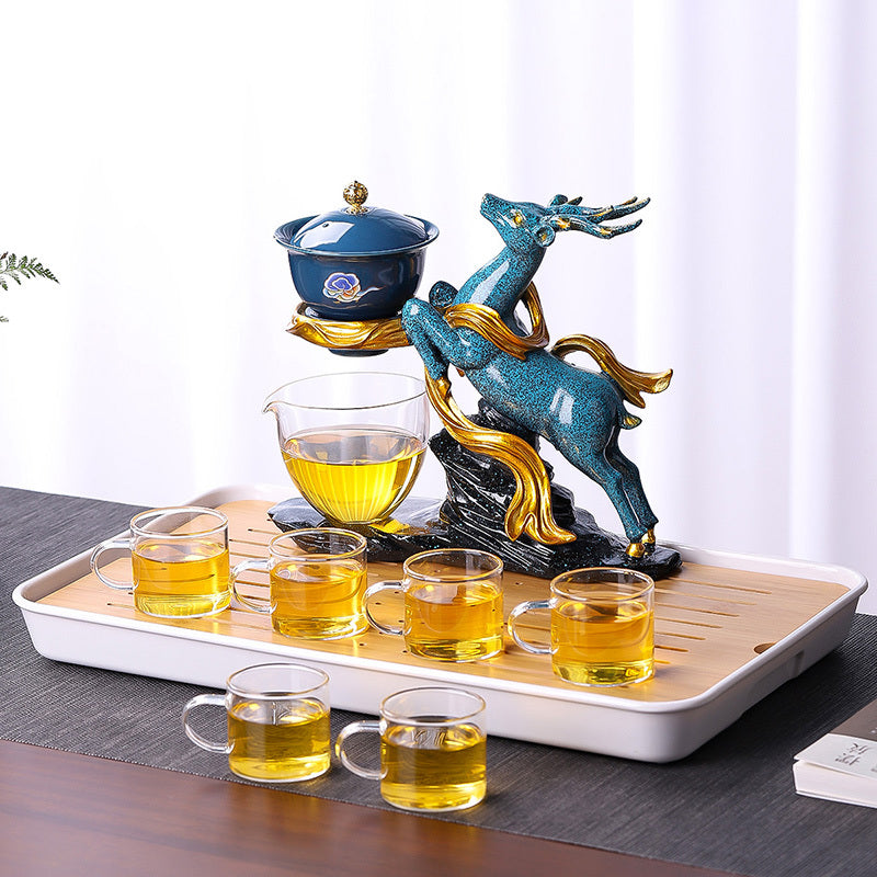 Household Fashion Glass Automatic Tea Set