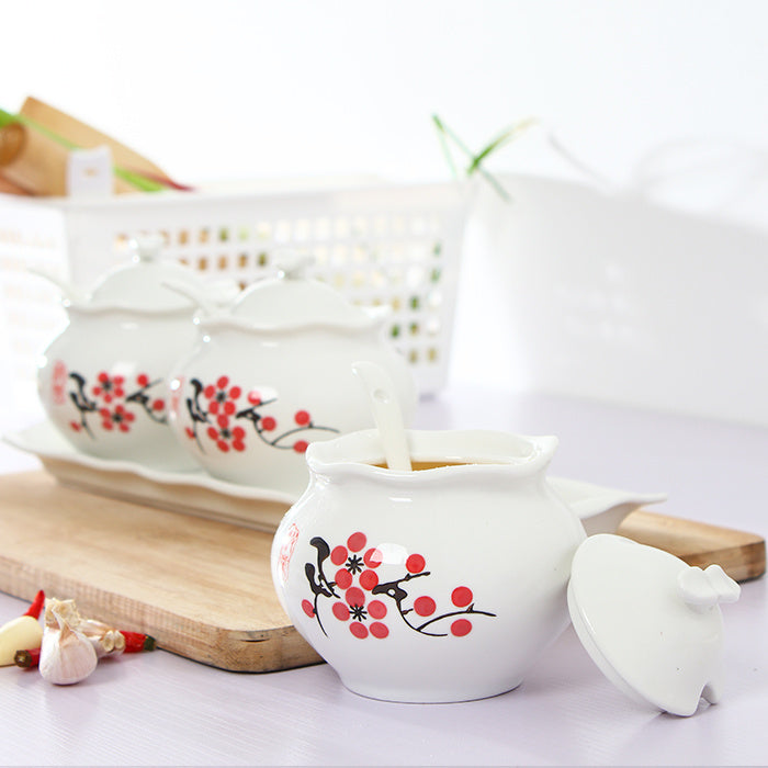 Kitchen Condiment Pot Oil Suit