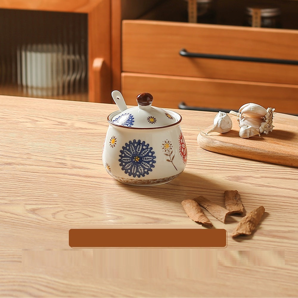 Household Salt Pot With Cover