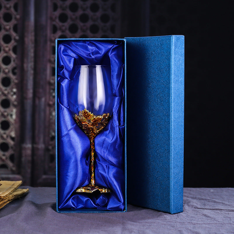 Enamel Red Wine Crystal Glass