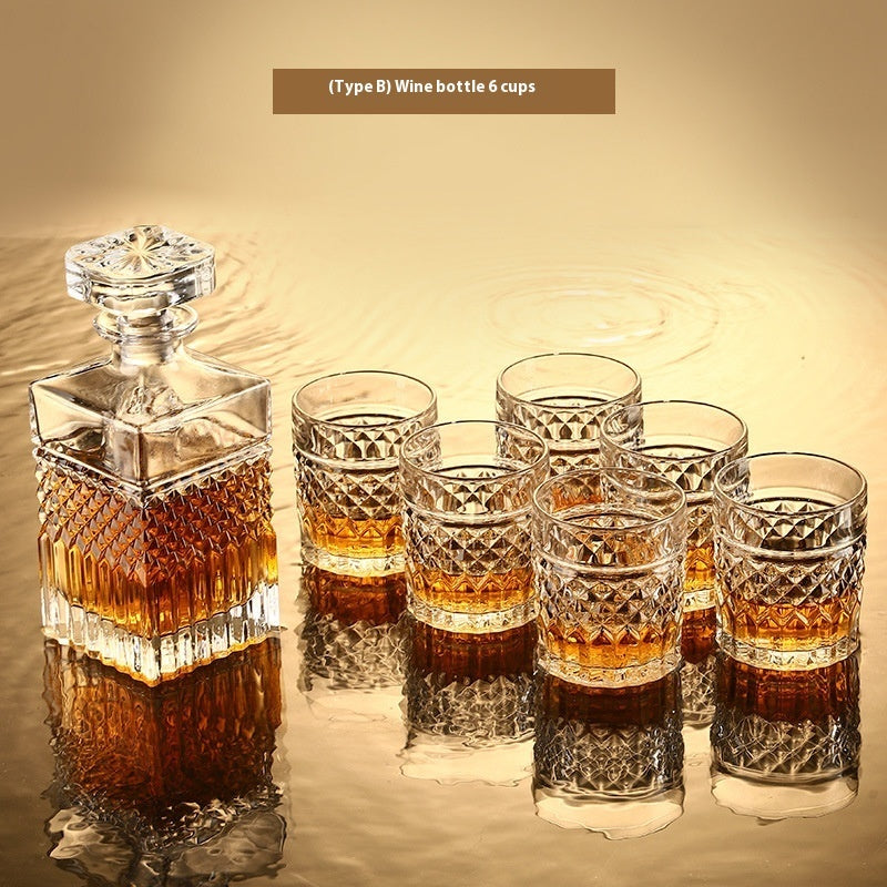 Bottle Wine Glass Whiskey Glass