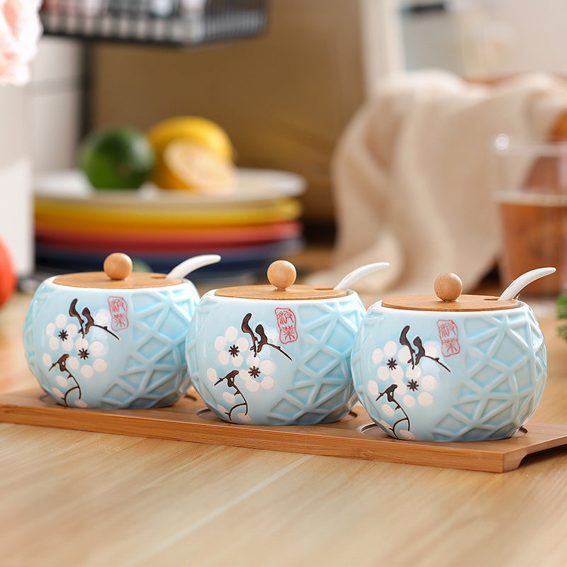 Kitchen Condiment Pot Oil Suit