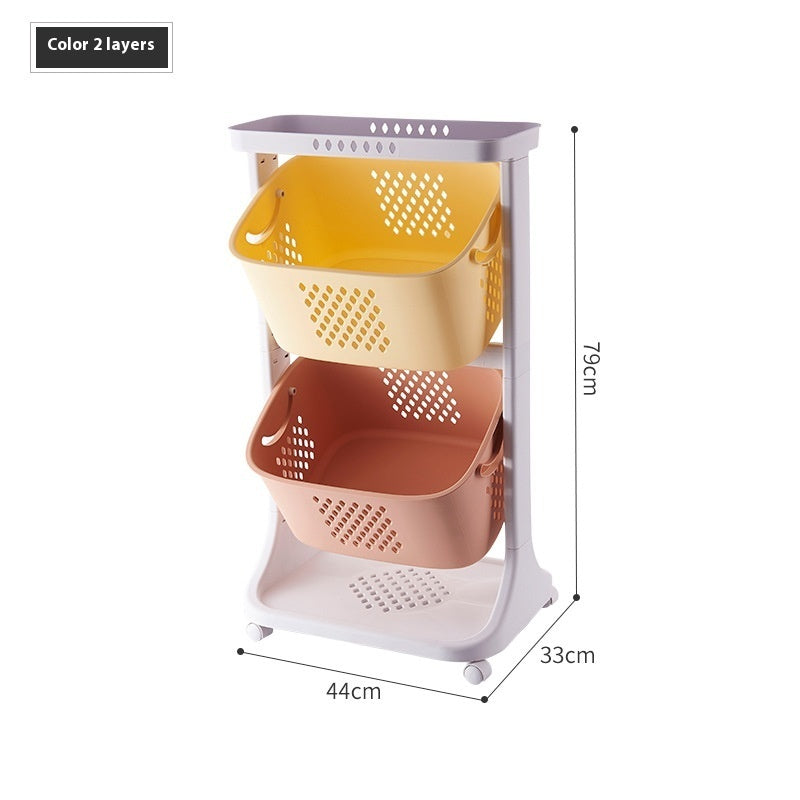Kitchen Vegetable Storage Rack Plastic