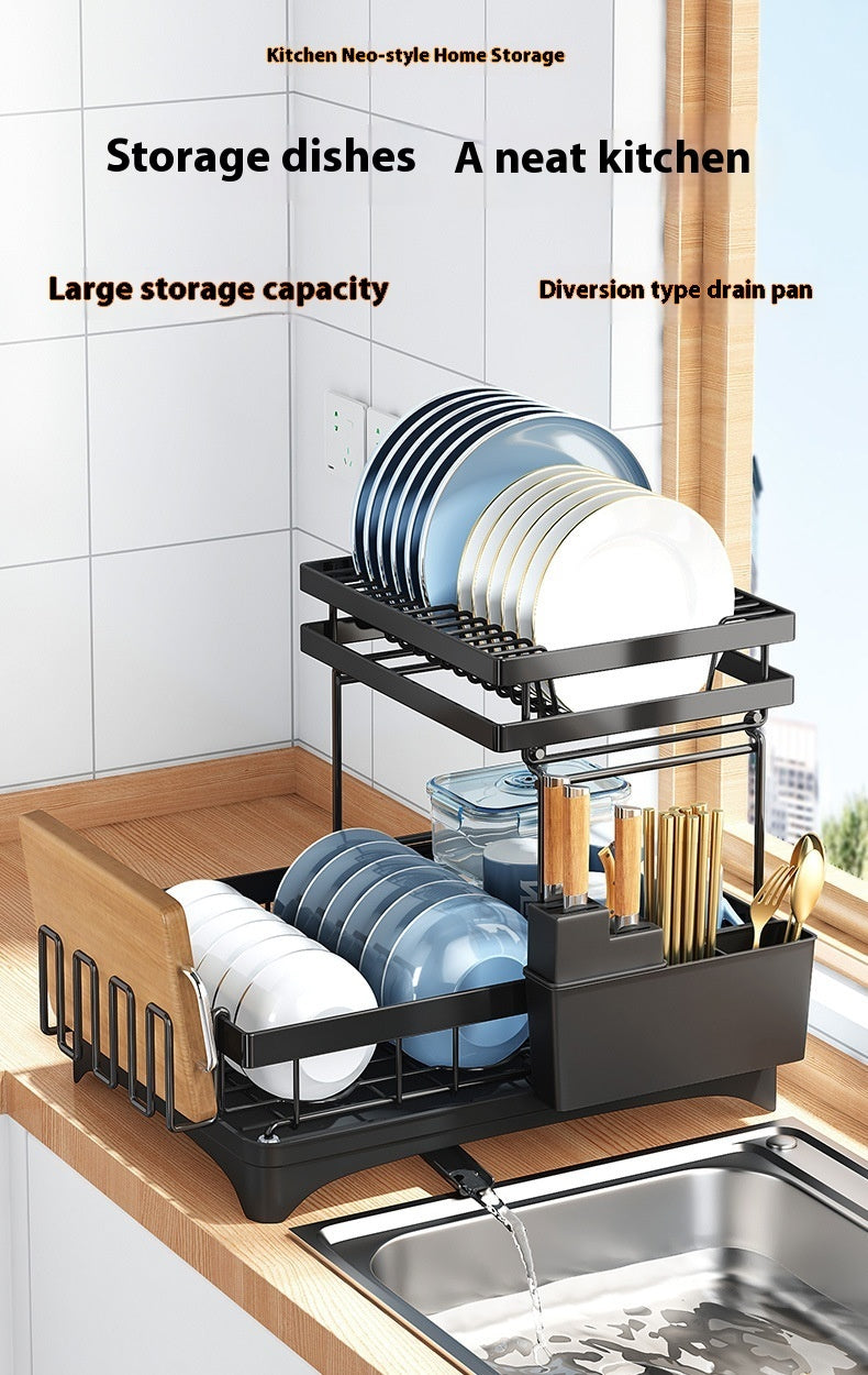Kitchen Dish Storage Rack