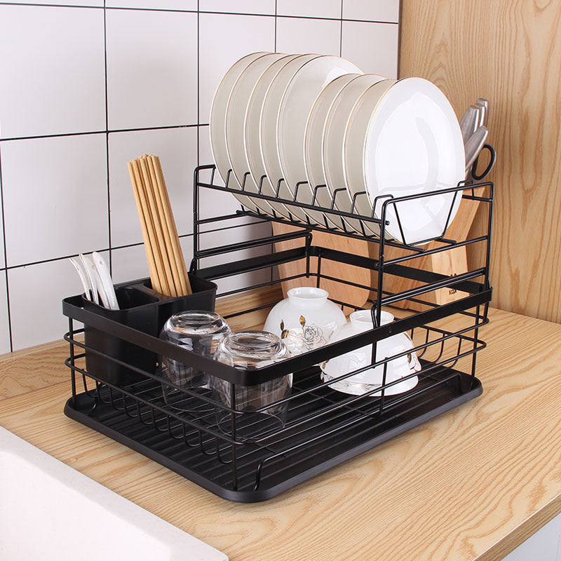 Kitchen Household Countertop Dish Storage Rack