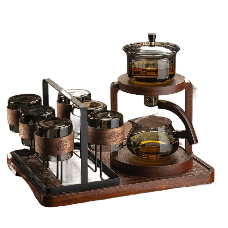 Glass Automatic Tea Set Household