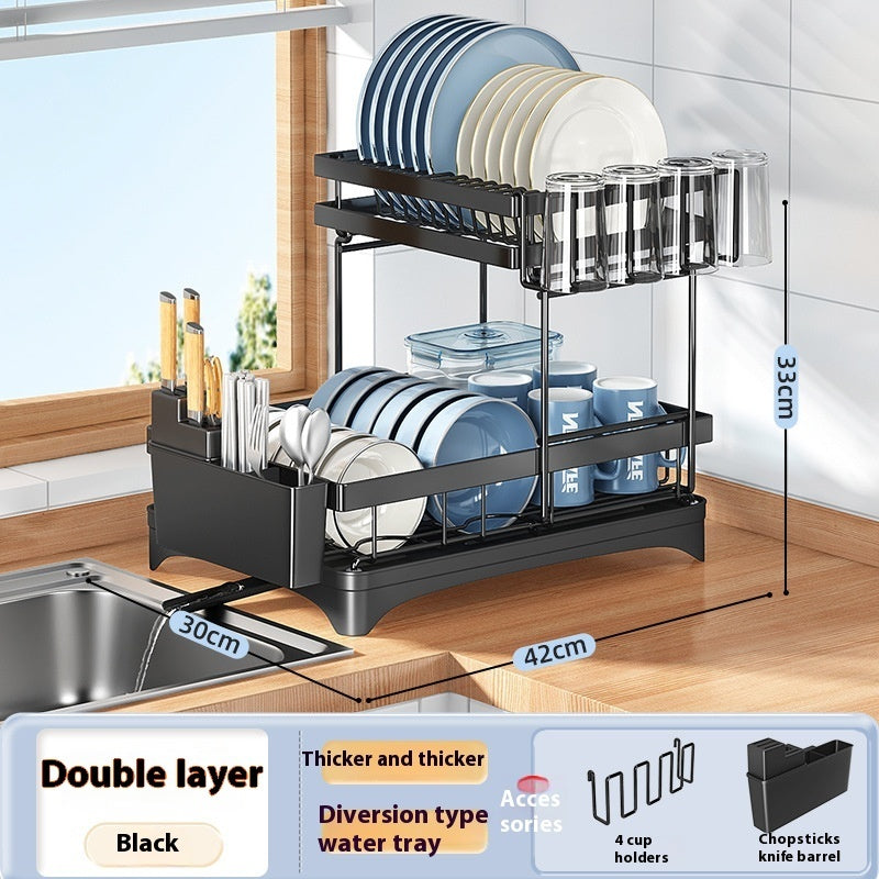 Kitchen Dish Storage Rack
