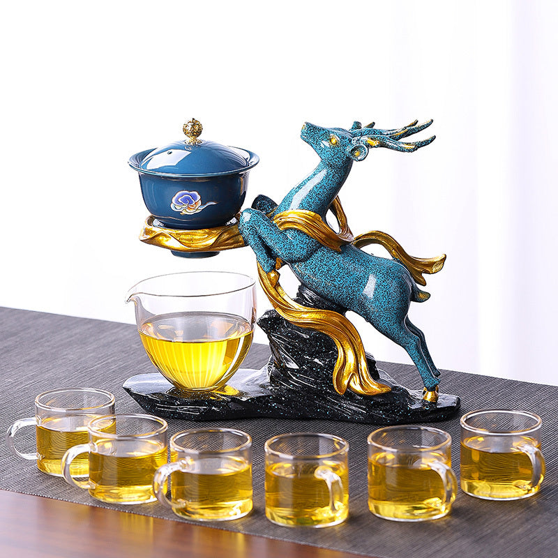 Household Fashion Glass Automatic Tea Set