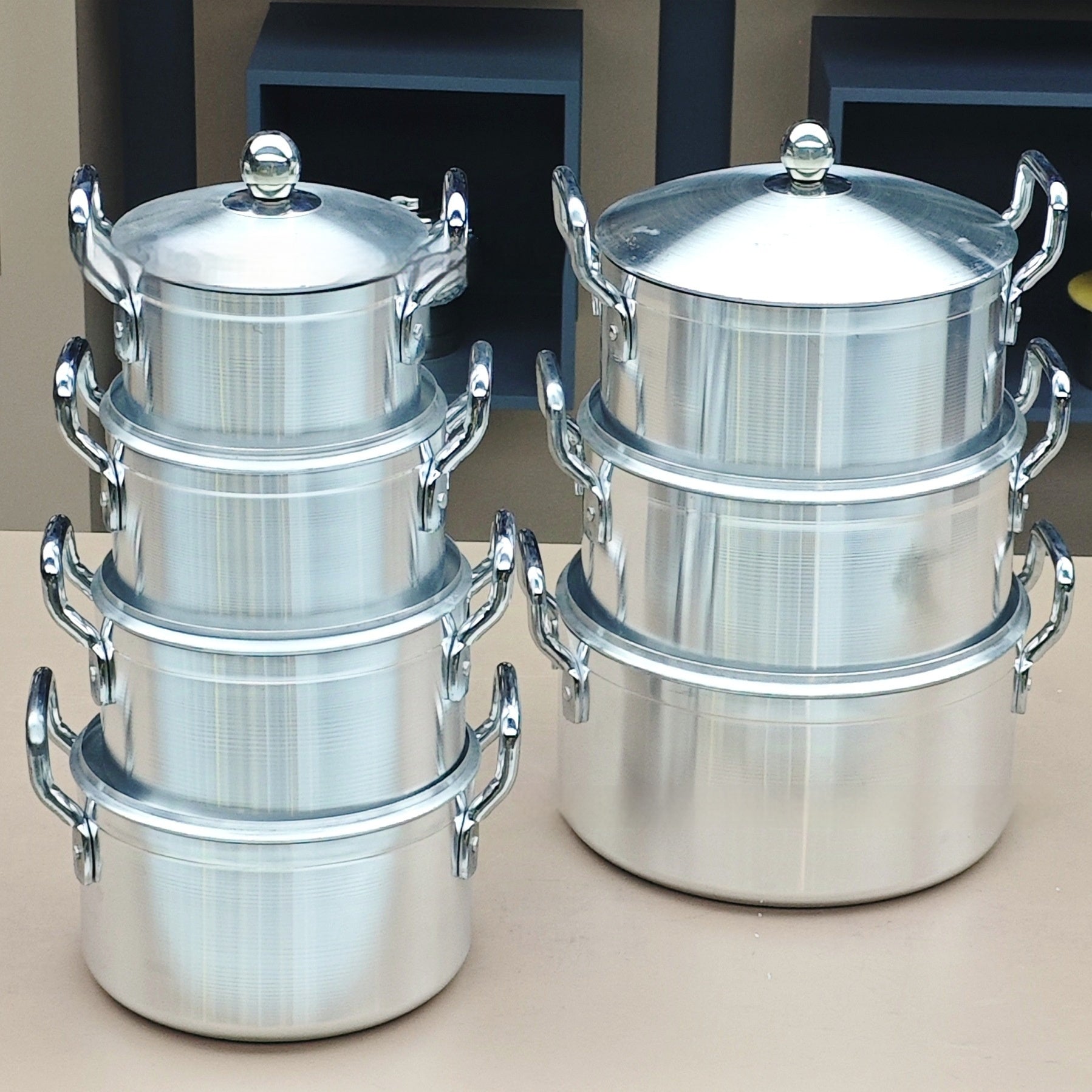7-piece Kitchen Set Aluminum Pot Suit