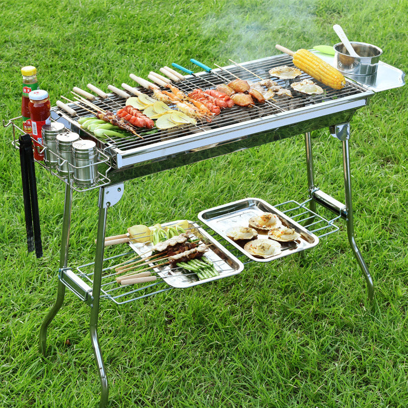 Foldable BBQ Grill Outdoor Tool