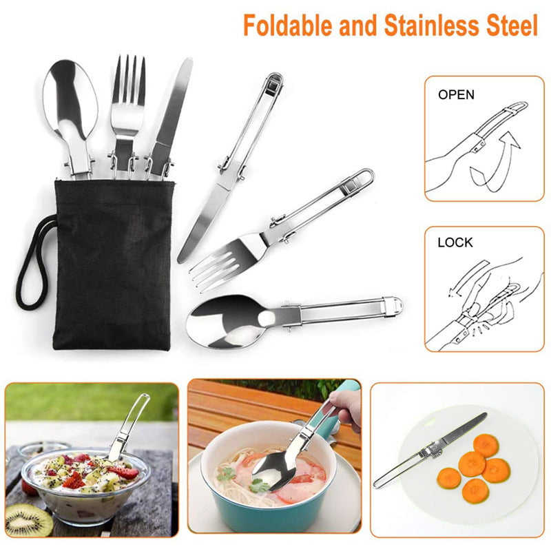 Camping Suit Pot Folding Mini Cookware