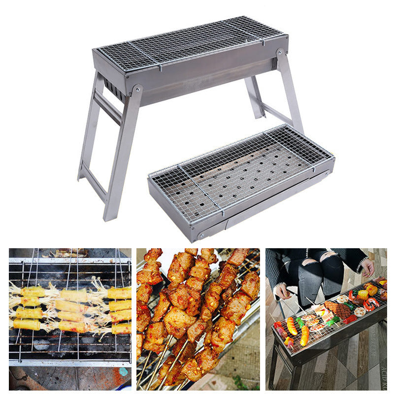 Outdoor Folding Charcoal Barbecue Grill