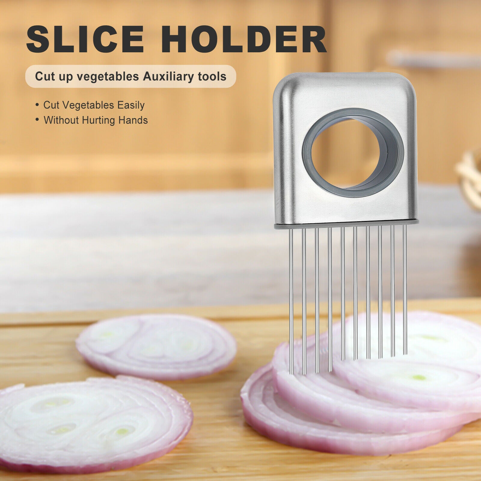 Onion Holder Slicer Vegetable Kitchen Gadget