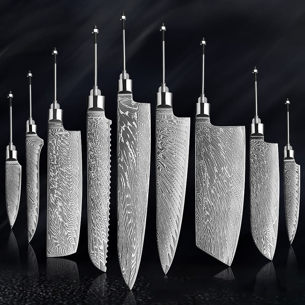 Damascus Knife Embryo Kitchen Knives