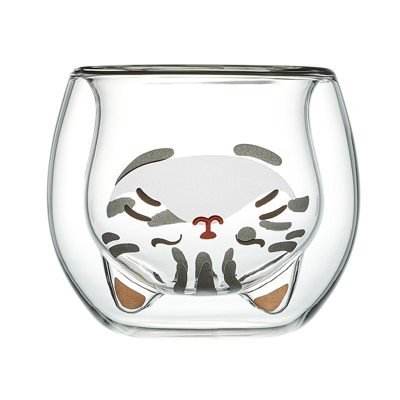 Cute Cartoon Glass Coffee Tea Cup