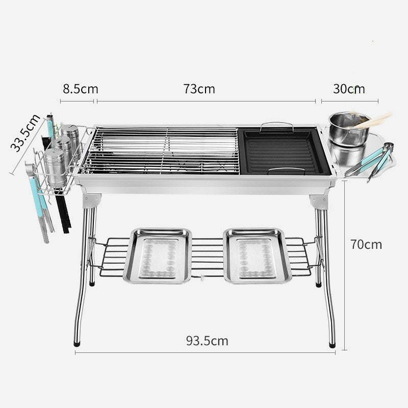 Outdoor Portable Folding BBQ Grill