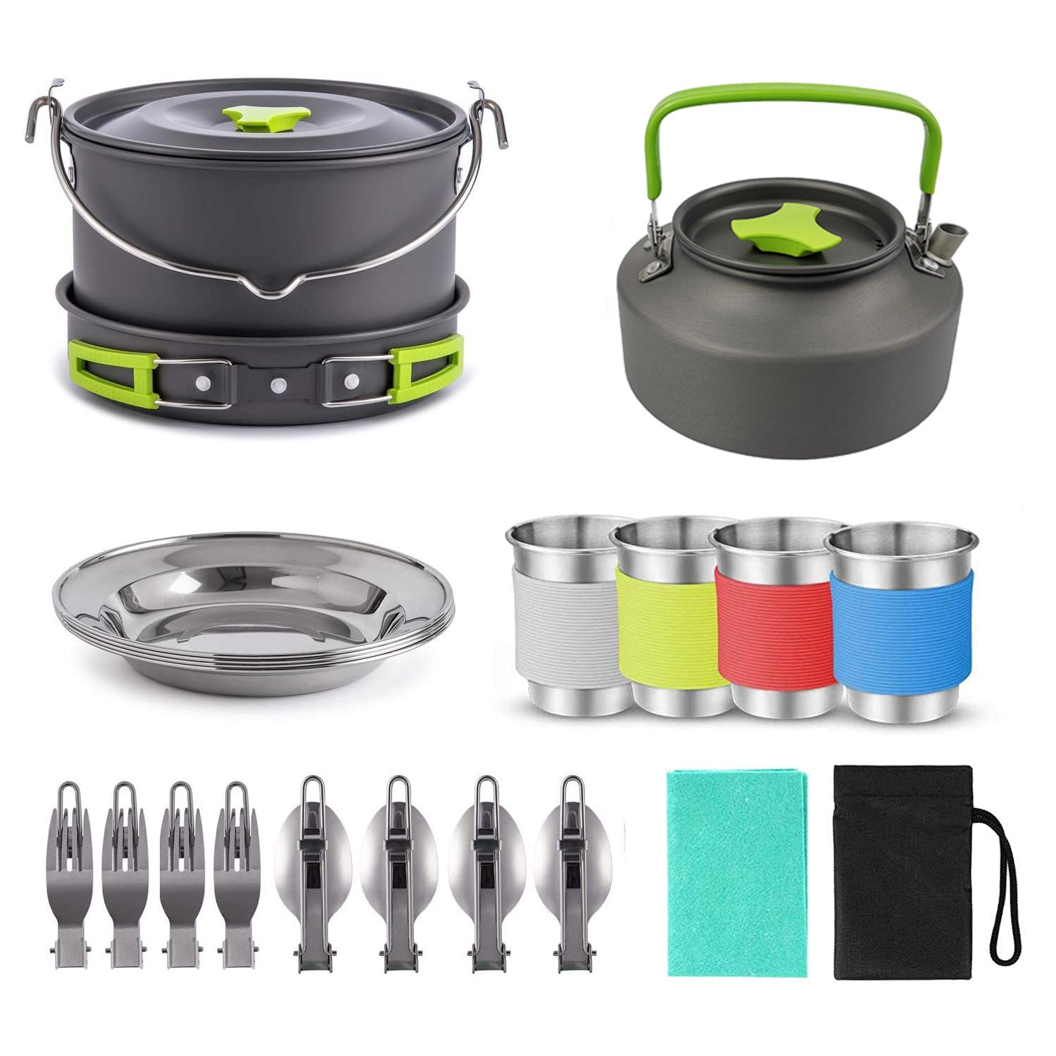 Camping Cookware Set Oven Aluminum Pot
