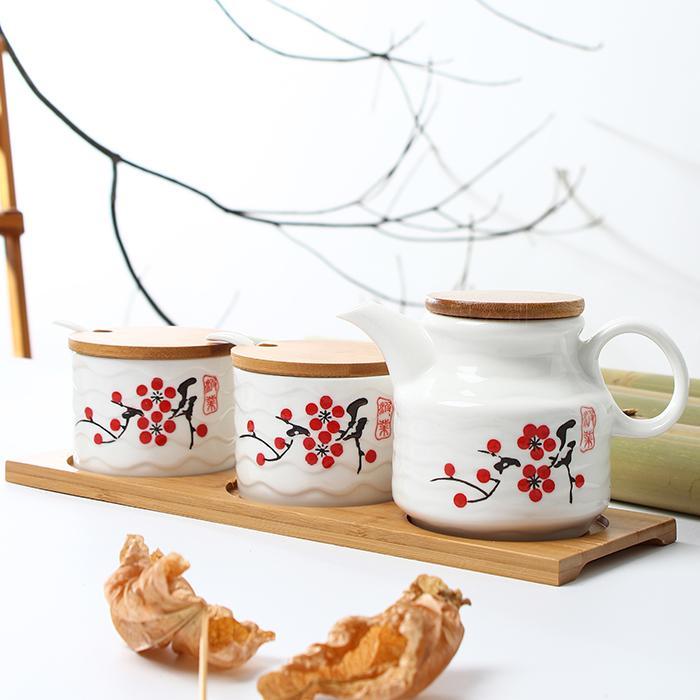 Kitchen Condiment Pot Oil Suit