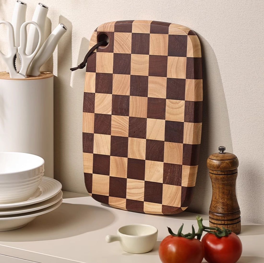 Chessboard Grid Cutting Board
