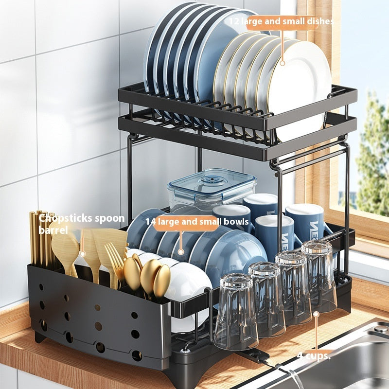 Kitchen Dish Storage Rack