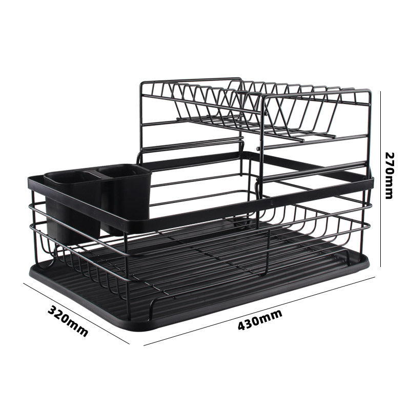 Kitchen Household Countertop Dish Storage Rack
