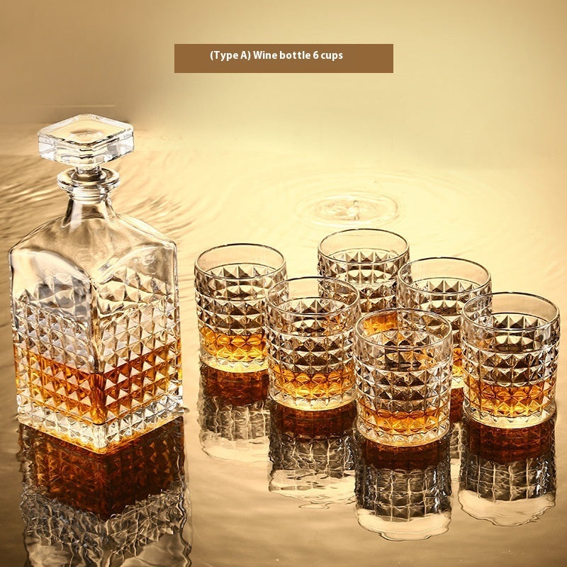 Bottle Wine Glass Whiskey Glass