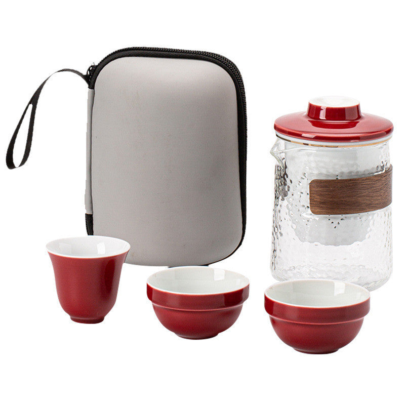 Ceramic Glass Portable Tea Set